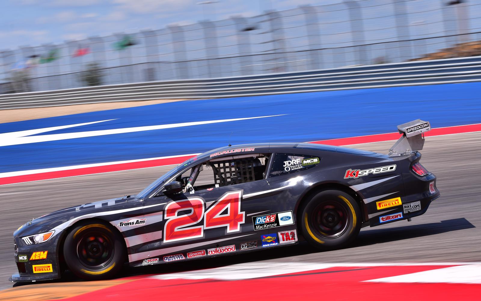 Dick’s MacKenzie Ford K1speed TA2 Mustang of Brad McAllister on Display at the Museum of Speed
